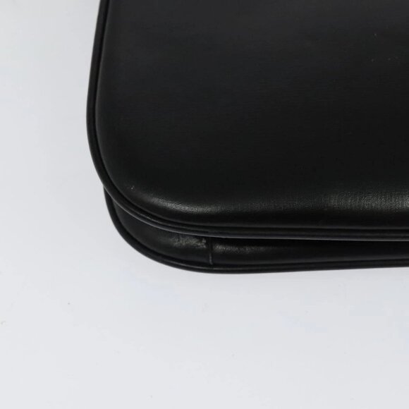 BALLY Shoulder Bag Leather Black Auth BA1165 - Picture 4 of 16